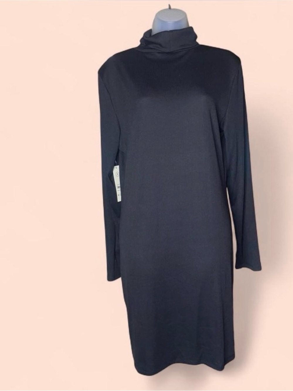 New No Boundaries Black Long-Sleeve Turtleneck Dress